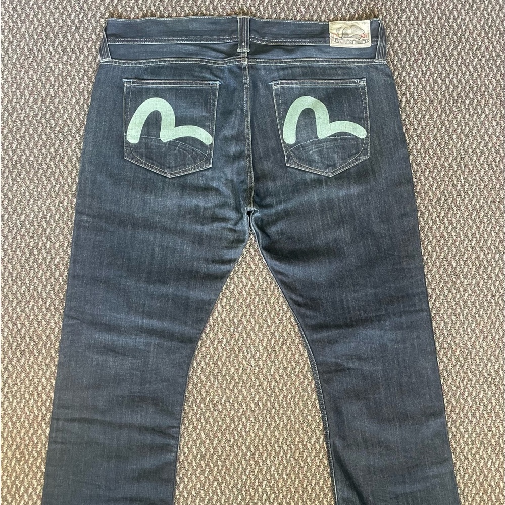 Vintage 2007 Evisu X Puma ”True Love Never Dies” Denim 38